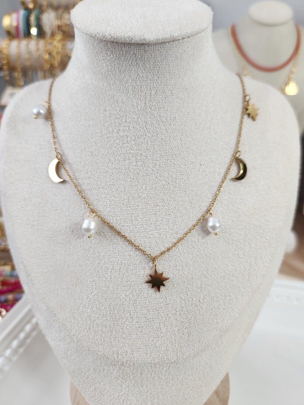 Moon And Star Necklace